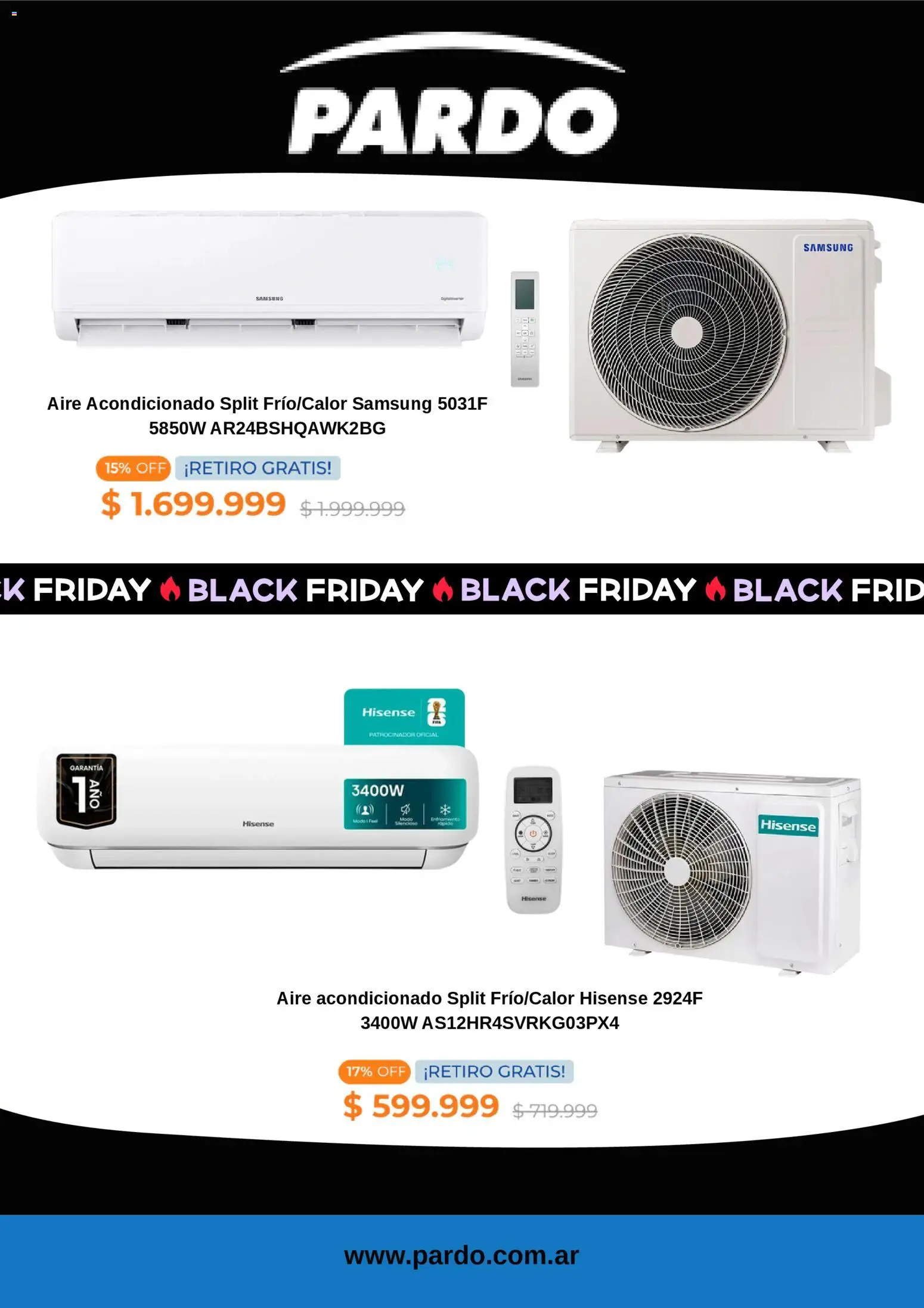 Pardo Black Friday │ válido desde el 24.11.2025 | Página: 2 | Productos: Aire acondicionado