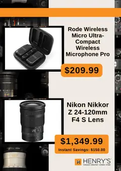 Preview of Henry's weekly flyer / circulaire from shop Henry's valid from 09.02.2026 | Page: 7 | Products: Camera, Microphone