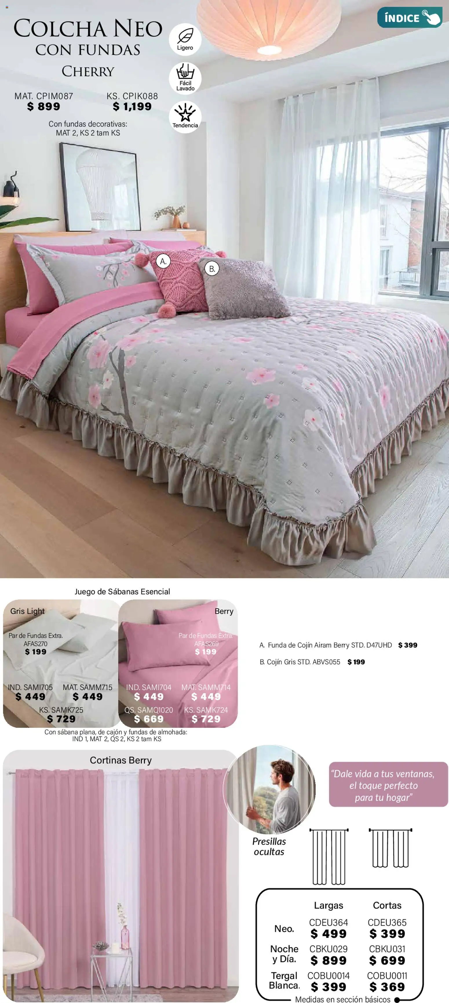 Nuevas ofertas de Colchas Concord válidas en toda la República Mexicana desde el 01.11.2025. ¡Encuentra las mejores ofertas en Colchas Concord Buen Fin! | Página: 89 | Productos: Funda, Almohada, Sabanas, Cortinas