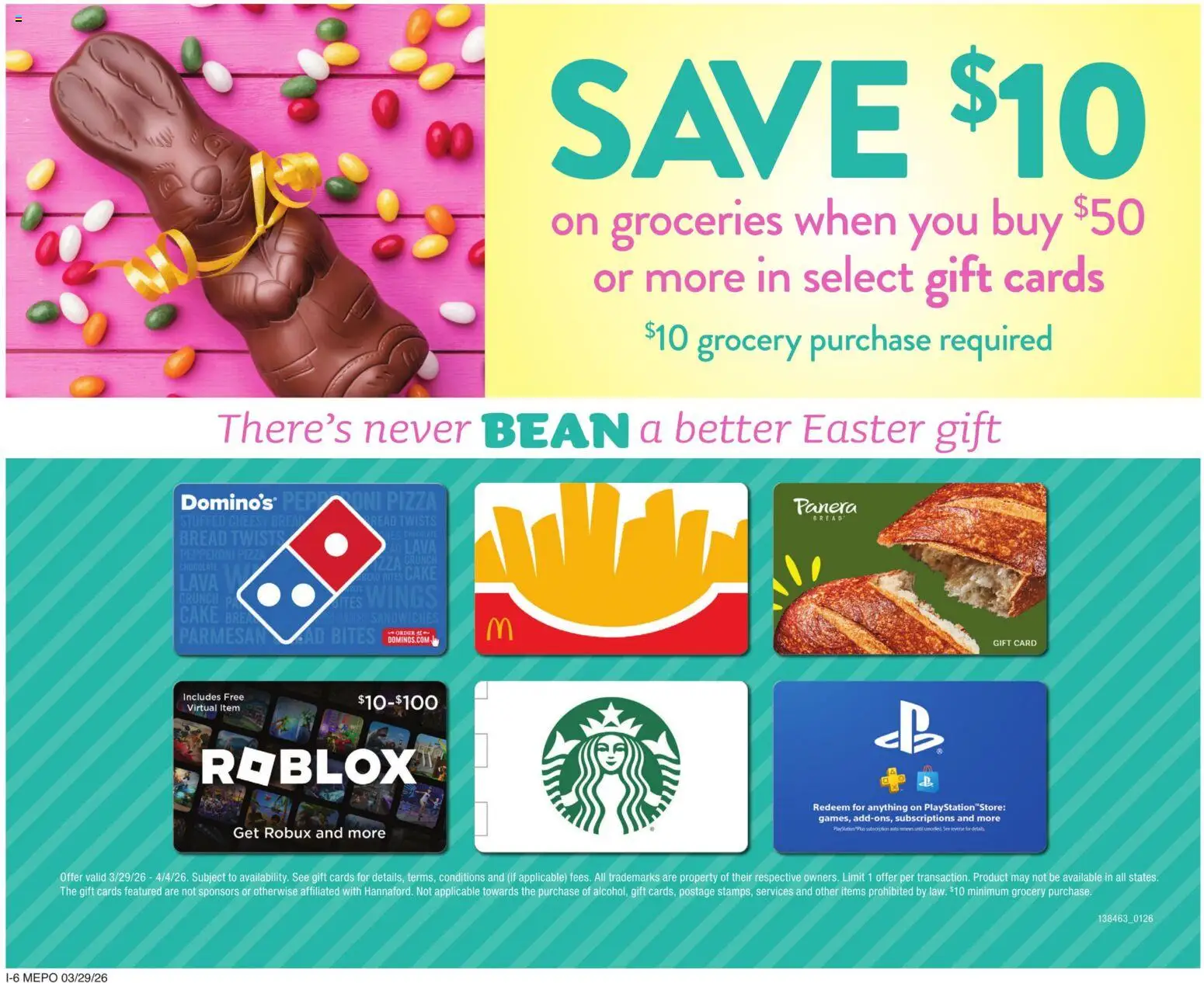 Hannaford Weekly Ad - valid from 29.03.2026 | Page: 14 | Products: Bread, Chocolate, Pizza