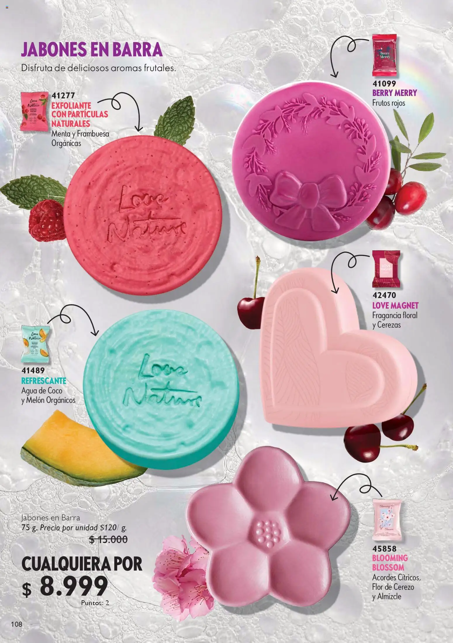 Oriflame revista - valida desde el 06.12.2025 | Página: 108 | Productos: Cerezas, Fragancia, Melón, Coco