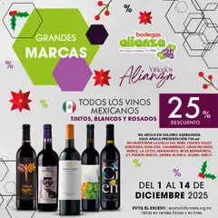 Vista previa de Bodegas Alianza catálogo Todos los vinos mexicanos, nuevo folleto de la tienda, válido en México a partir del 01.12.2025