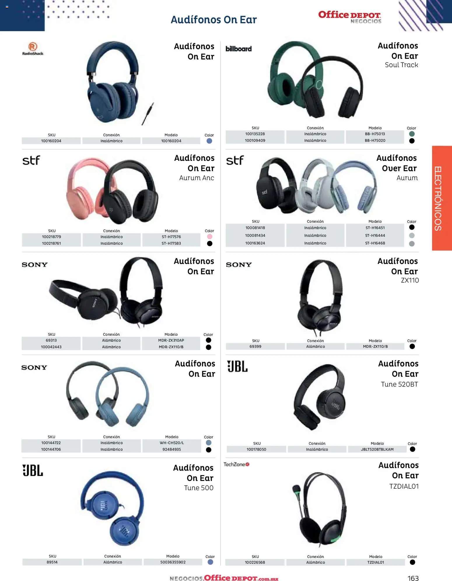 Nuevas ofertas de Office Depot válidas en toda la República Mexicana desde el 12.01.2026. ¡Encuentra las mejores ofertas en Office Depot catálogo 2026! | Página: 165 | Productos: Audífonos