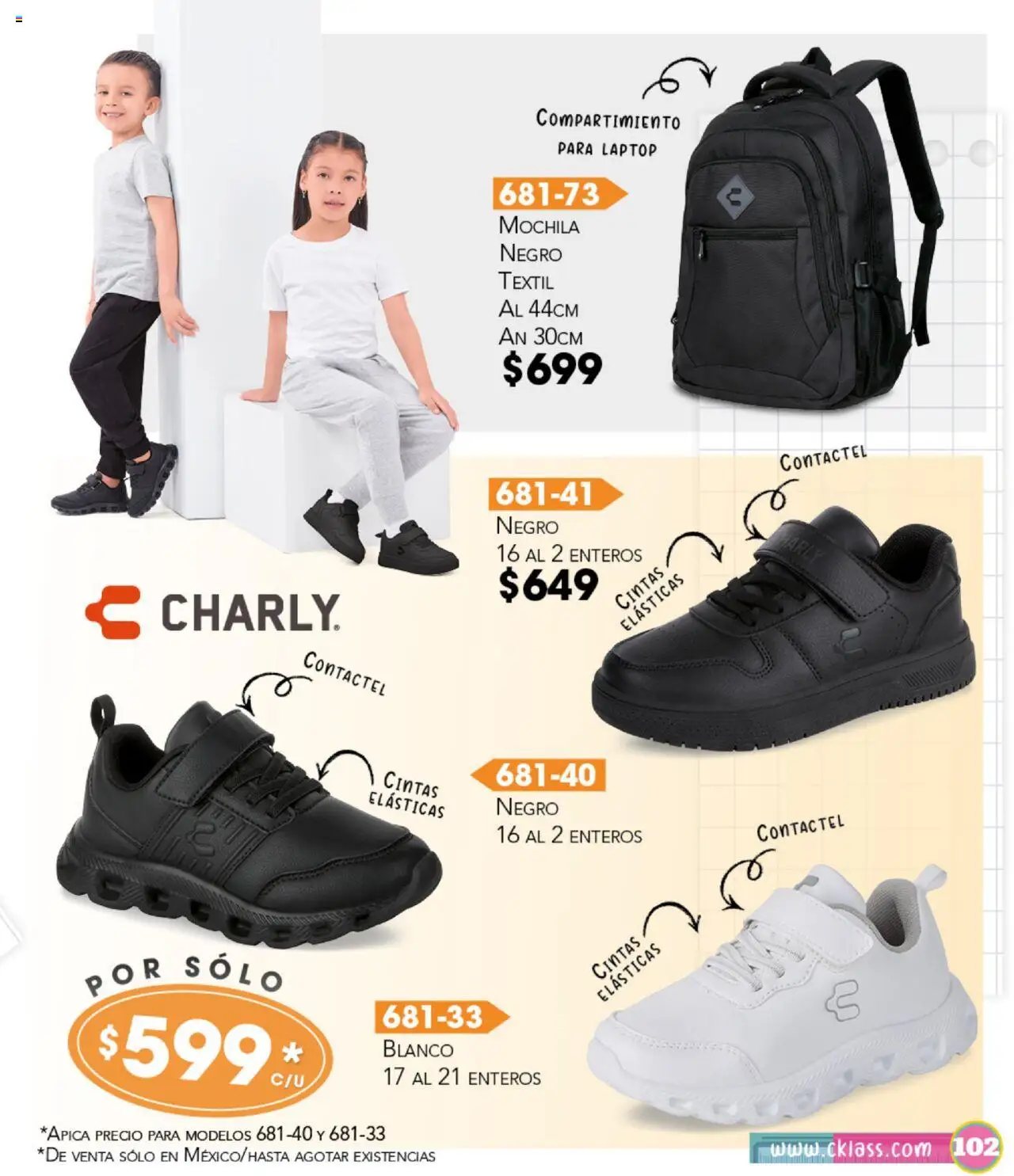 Nuevas ofertas de Cklass válidas en toda la República Mexicana desde el 14.07.2025. ¡Encuentra las mejores ofertas en Cklass catálogo Escolar! | Página: 103 | Productos: Mochila