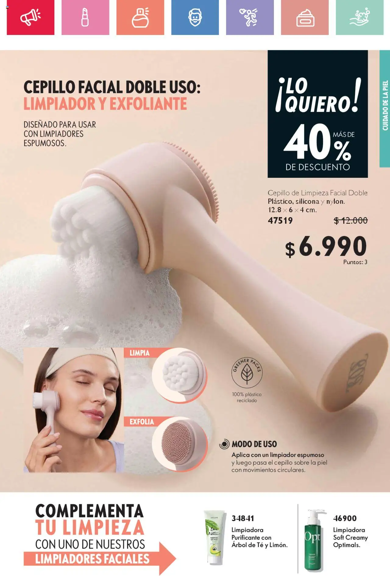 Oriflame catálogo │ válido desde el 02.08.2025 | Página: 51 | Productos: Limpiador, Cepillo, Sobre, Té