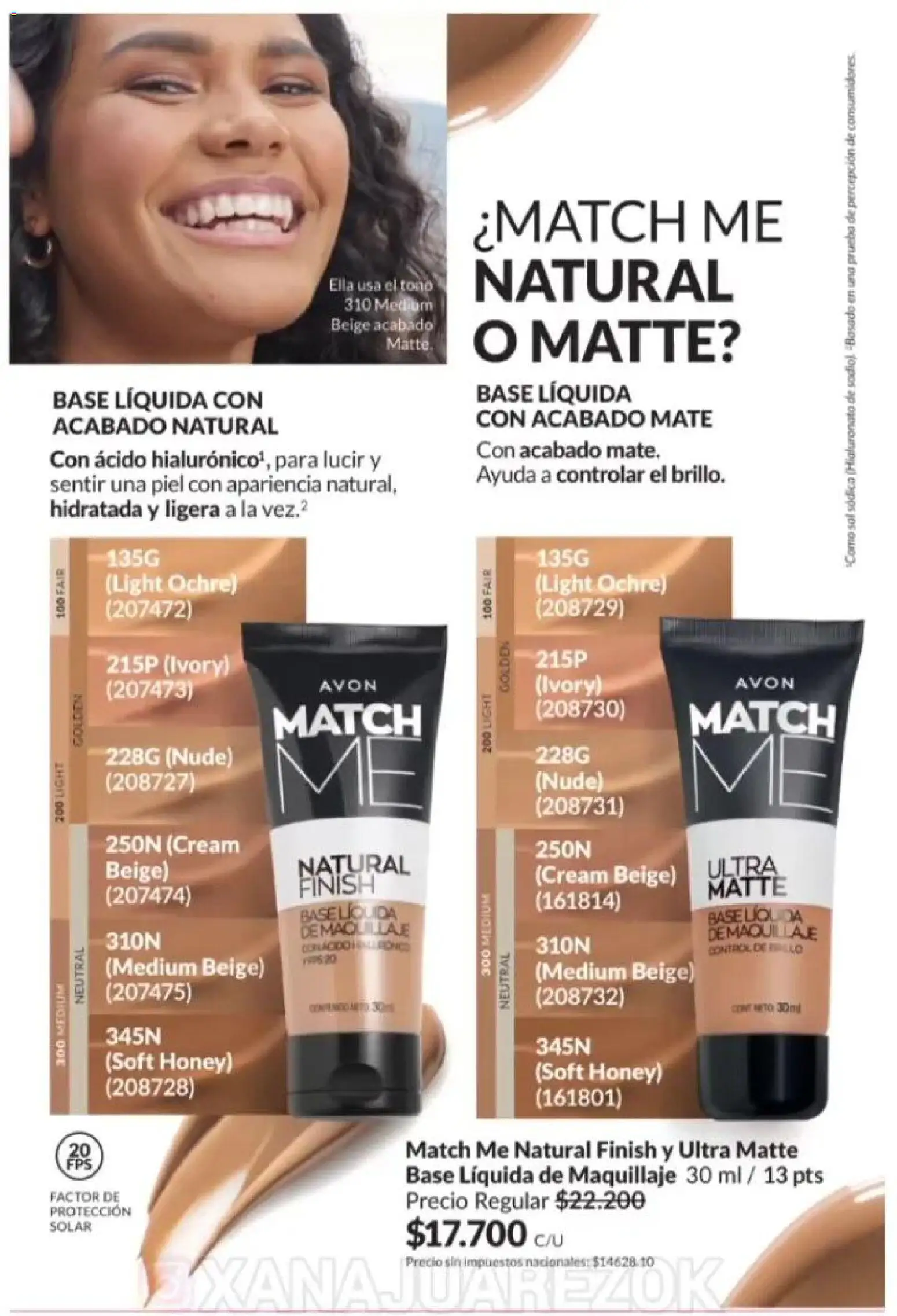 Catálogo AVON Campaña 1/2026 │ válido desde el 01.01.2026 | Página: 24 | Productos: Mate, Maquillaje, Sal, Brillo