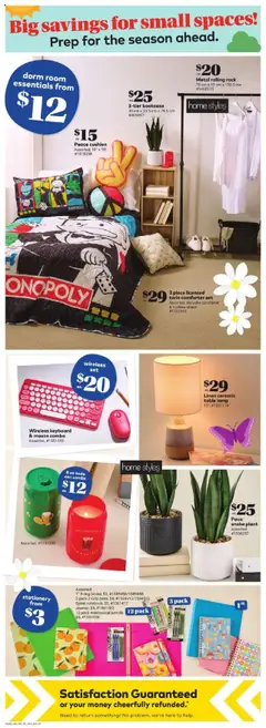 Giant Tiger flyer valid from 30.07.2025 | Page: 11 | Products: Notebook, Mouse, Pillow, Lamp
