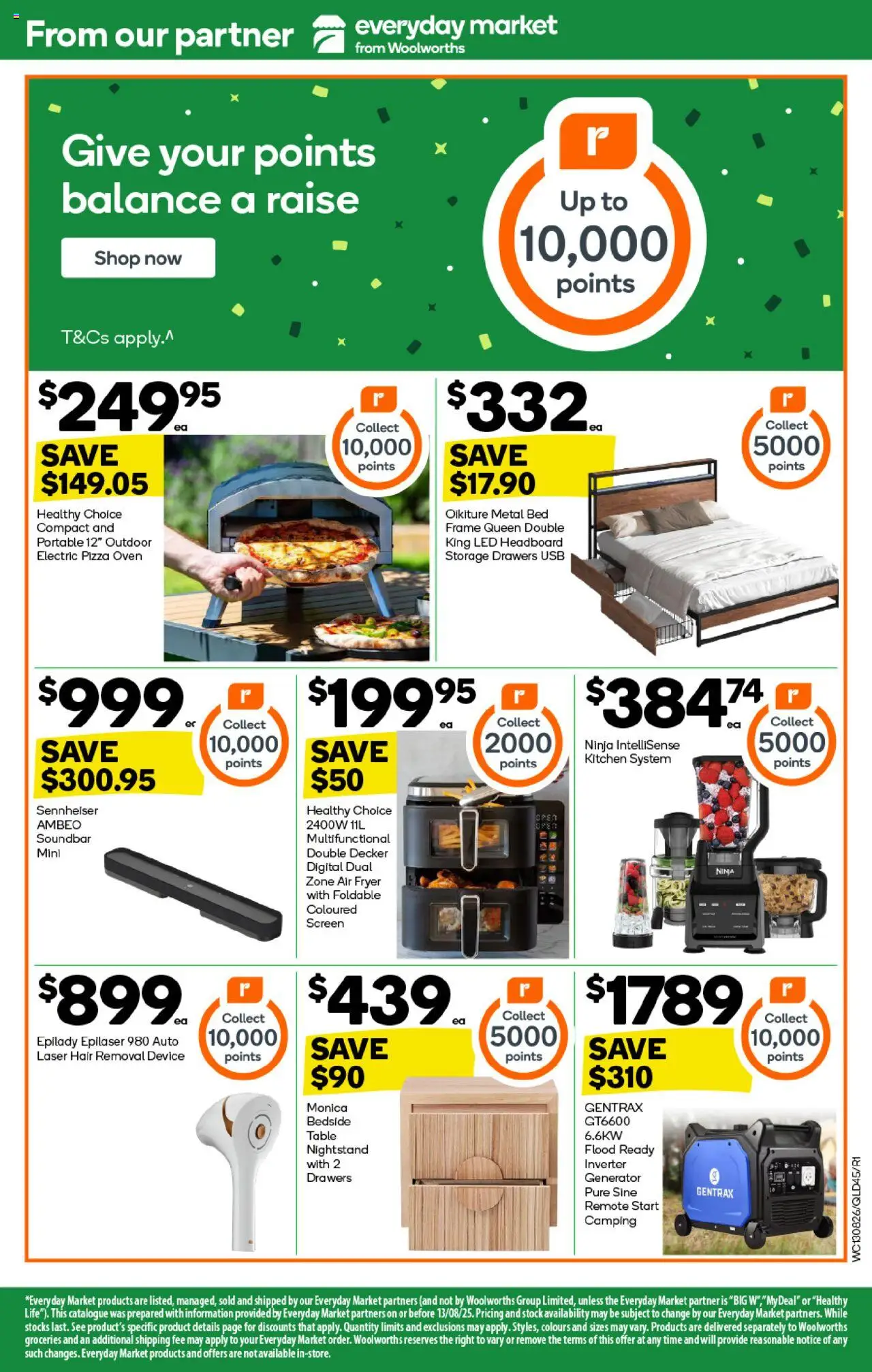 Woolworths catalogue - valid from 13.08.2025 | Page: 45 | Products: Table, Digital, Hair removal, Bed