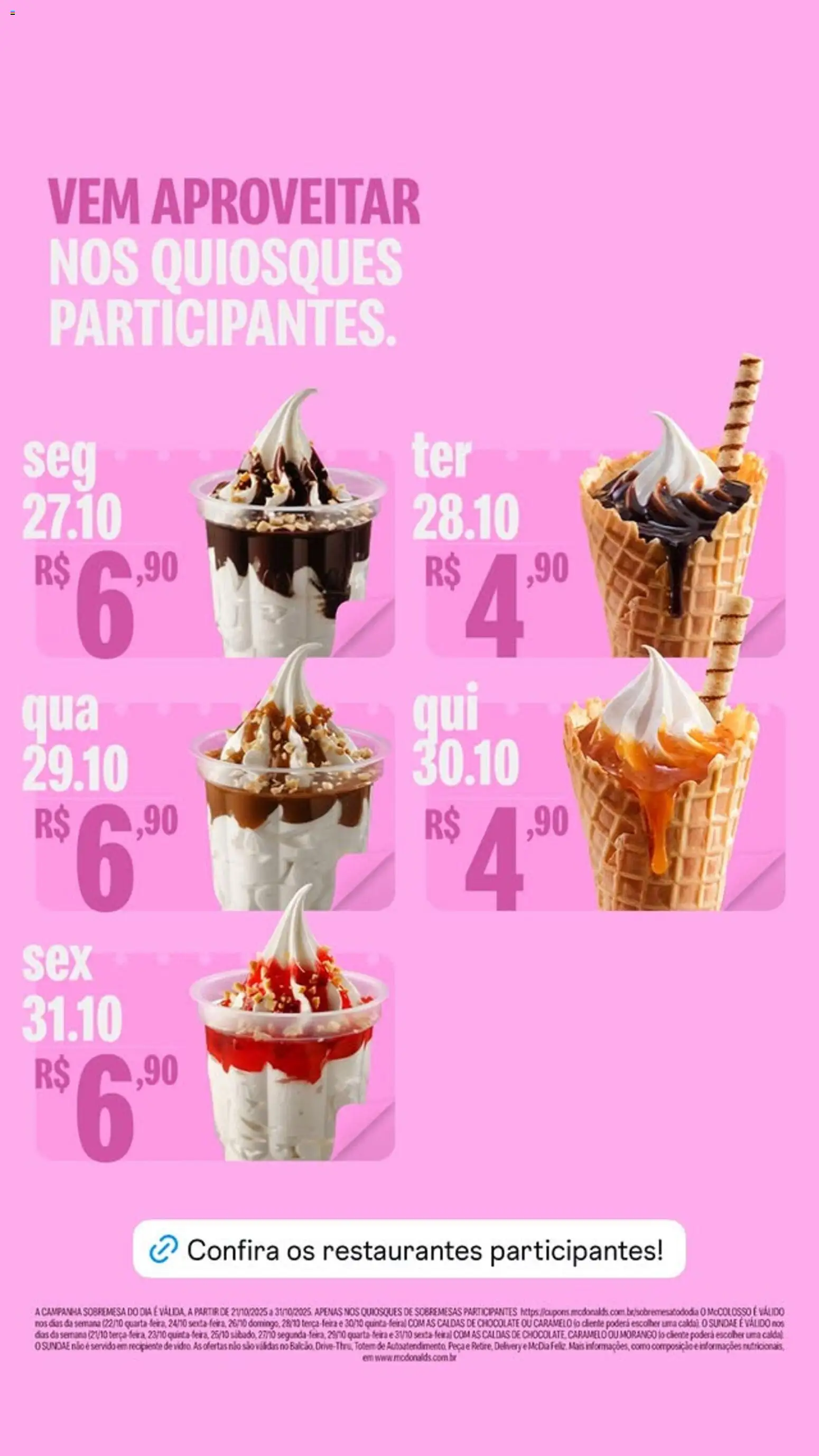 McDonald’s Folheto - válido de 12.12.2025 | Página: 4 | Produtos: Chocolate