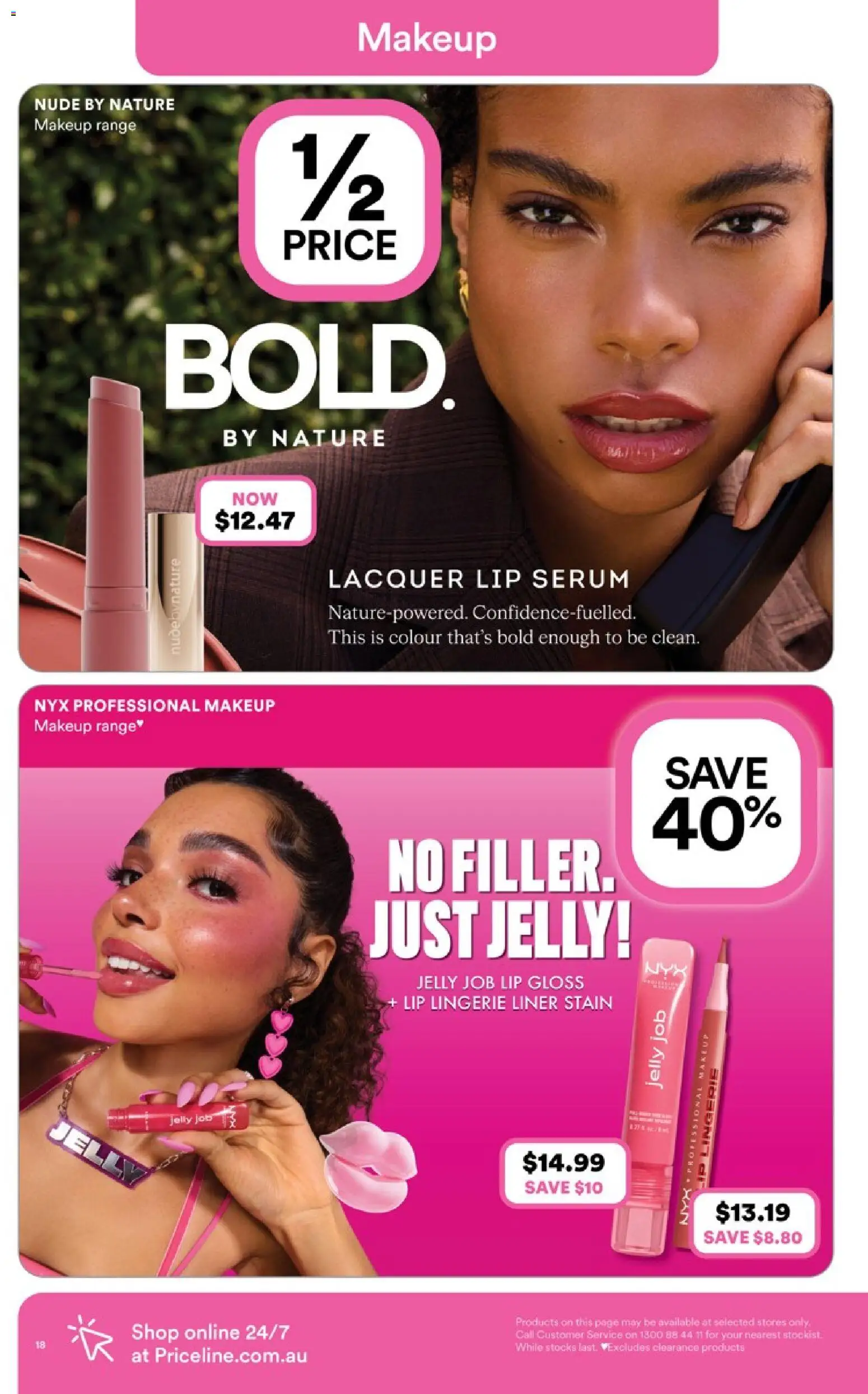 Priceline Pharmacy catalogue - valid from 23.04.2026 | Page: 18 | Products: Lip gloss, Lingerie, Makeup