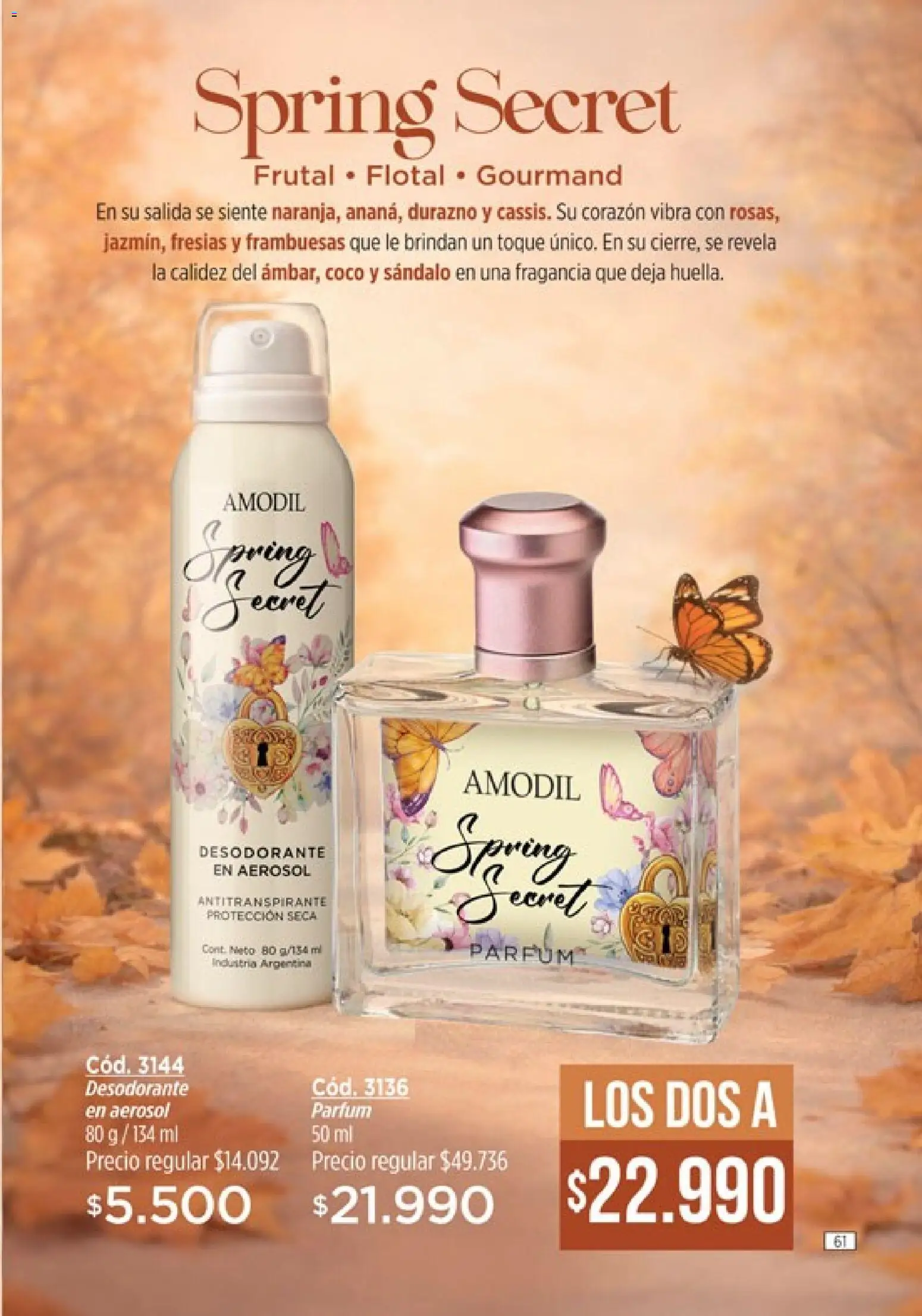 Catálogo Amodil Campaña 6 │ válido desde el 04.03.2026 | Página: 61 | Productos: Durazno, Fragancia, Desodorante, Antitranspirante
