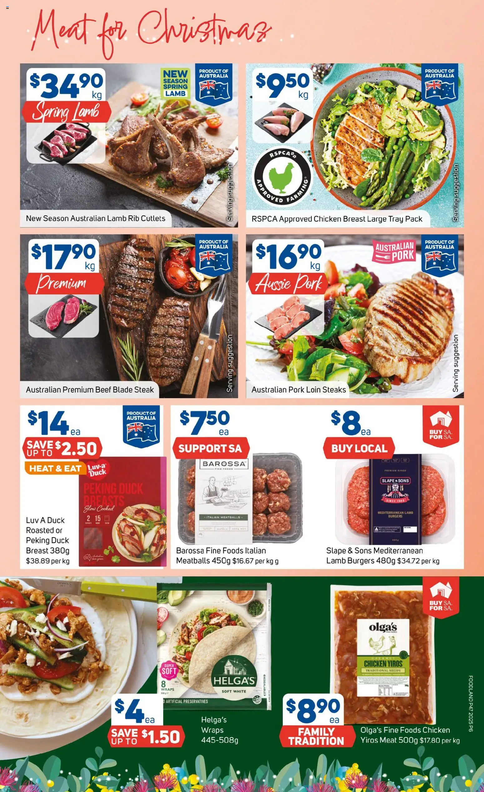 Foodland catalogue - valid from 19.11.2025 | Page: 6 | Products: Chicken, Pork, Meat, Steak