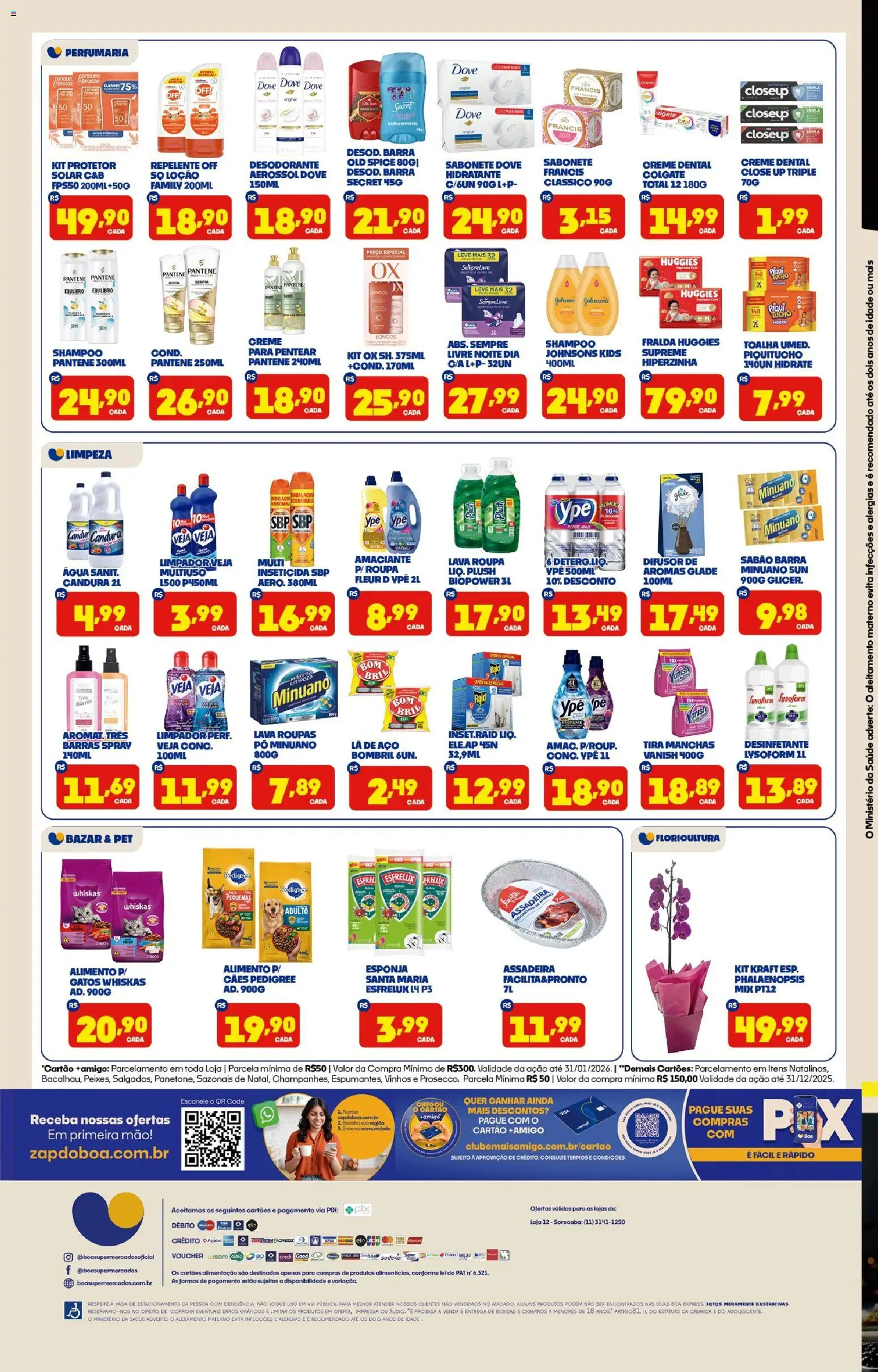Boa Supermercados Folheto - válido de 26.12.2025 | Página: 4 | Produtos: Shampoo, Sabão, Assadeira, Creme dental