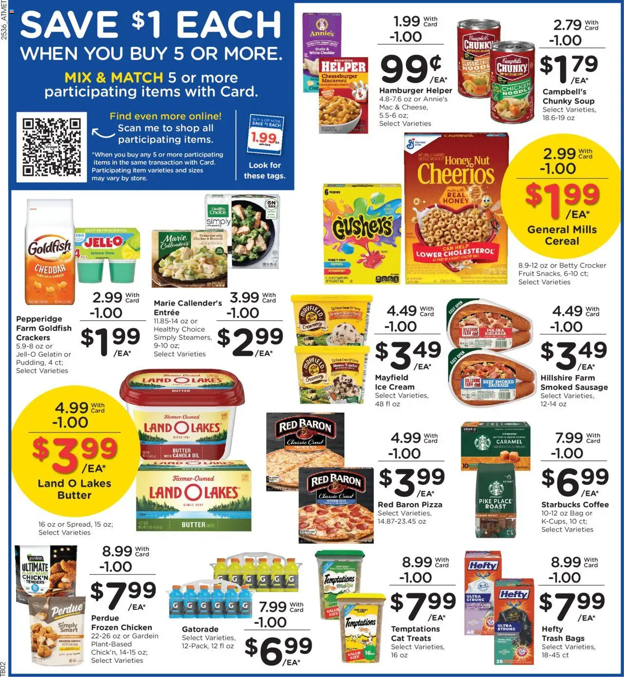 Kroger Weekly Ad - valid from 08.10.2025 | Page: 4 | Products: Butter, Beef, Sausage, Bag