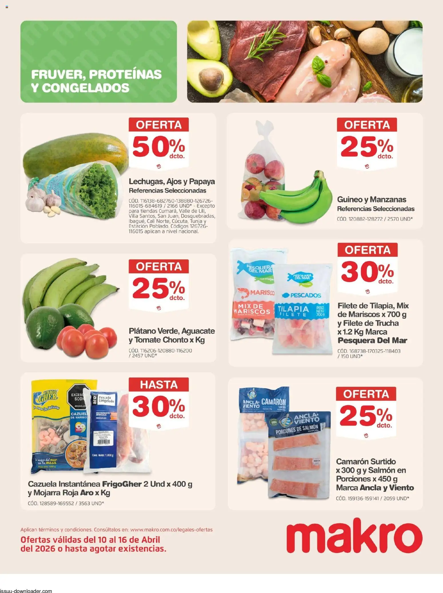 Makro revista - valida desde el 10.04.2026 | Página: 3 | Productos: Aguacate, Mesa, Tomate, Papaya