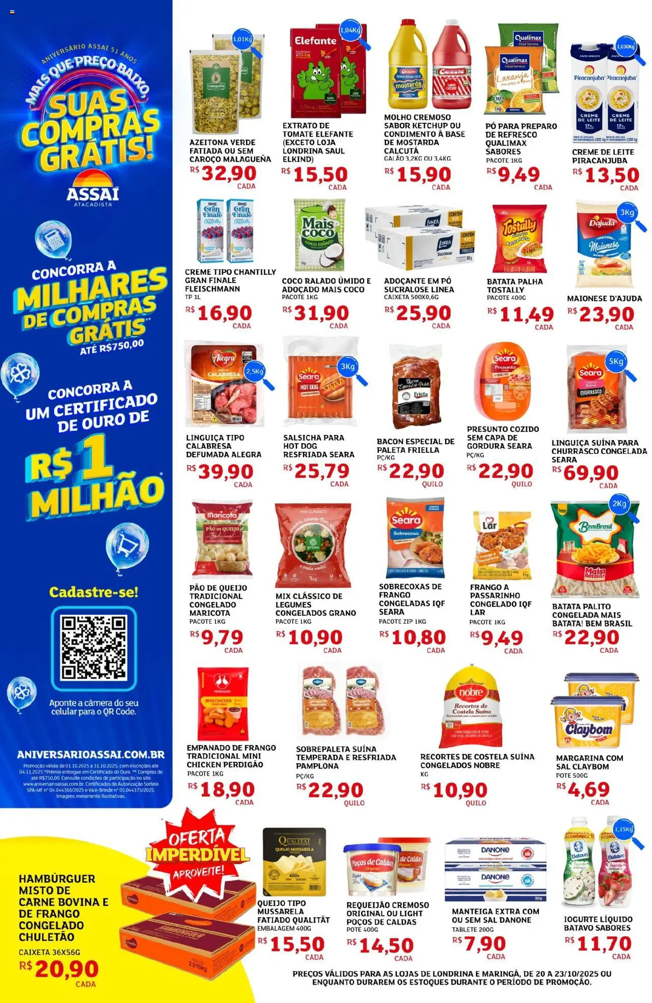 Assaí Atacadista Folheto - válido de 20.10.2025 | Página: 2 | Produtos: Ketchup, Creme, Maionese, Margarina