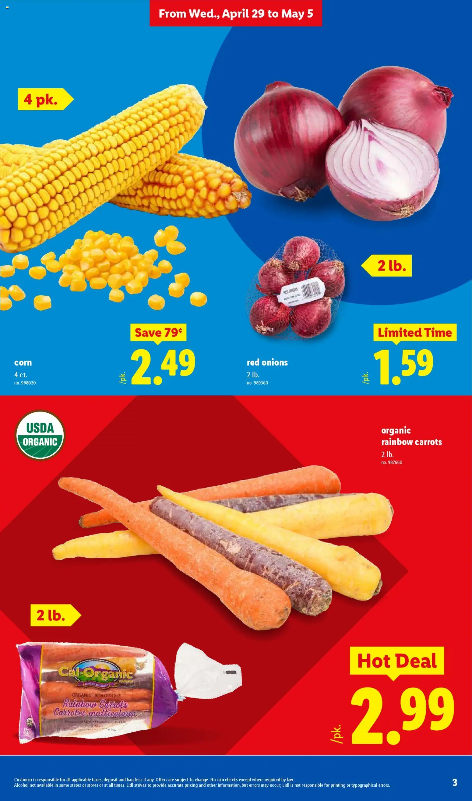 Lidl Weekly Ad - valid from 29.04.2026 | Page: 3 | Products: Corn, Bag