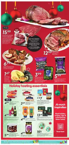Preview of Sobeys flyer - NS from shop Sobeys valid from 11.12.2025 | Page: 5 | Products: Beef, Cheese, Coffee, Pork