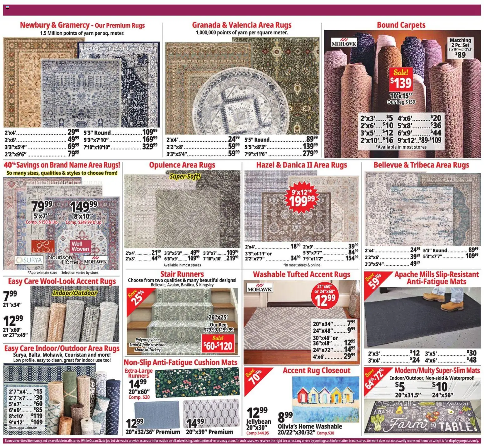 Ocean State Job Lot Weekly Ad - valid from 01.01.2026 | Page: 8 | Products: Table, Yarn, Cushion