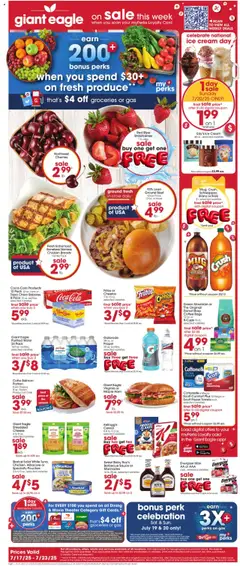 Preview of Giant Eagle weekly ads valid from 17.07.2025