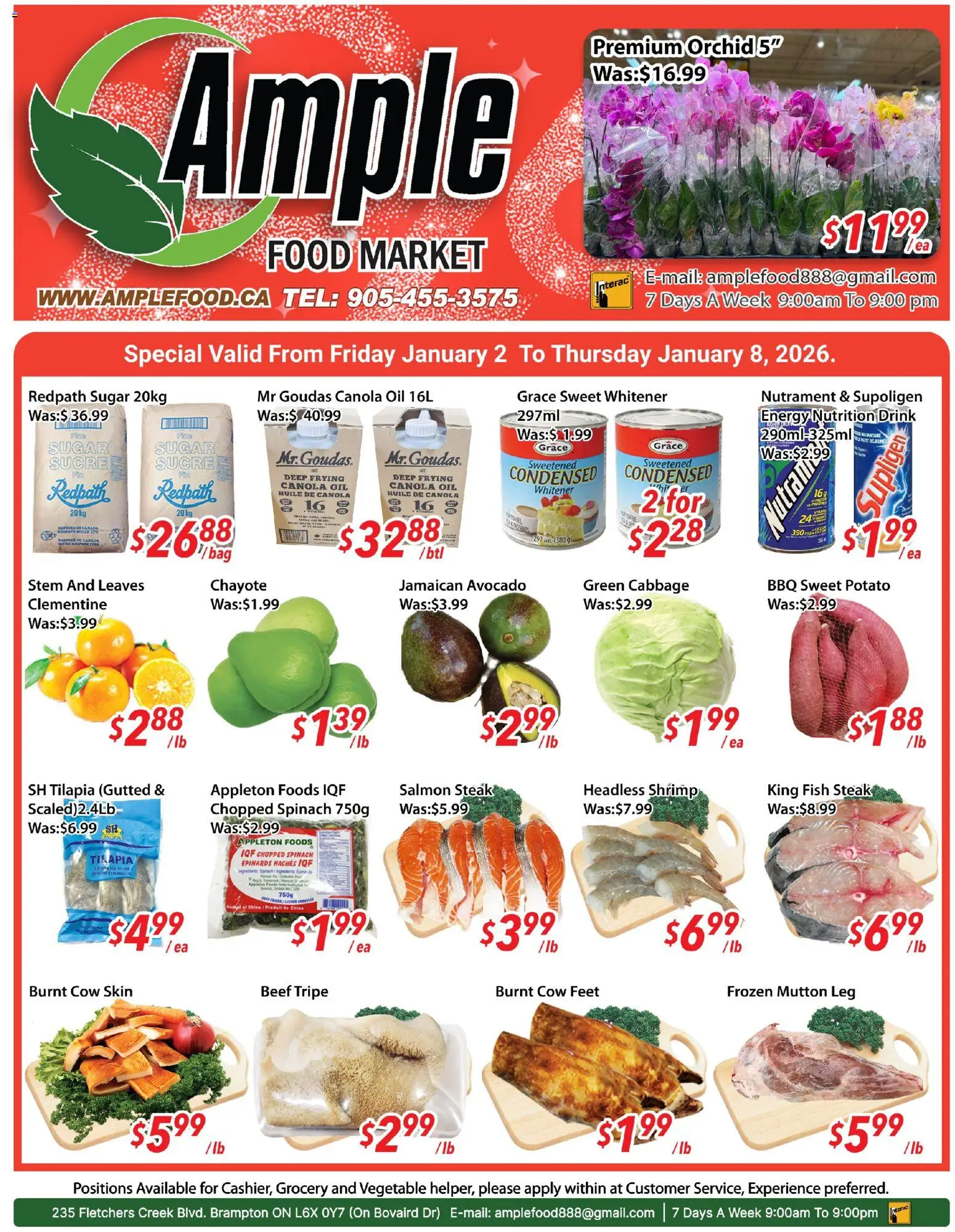 Ample Food Market flyer valid from 02.01.2026 | Page: 1