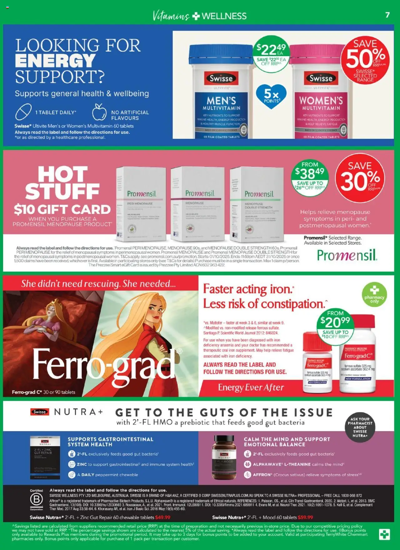 Terry White catalogue - valid from 02.10.2025 | Page: 8 | Products: Tablet, Nutrients, Iron, Tablets