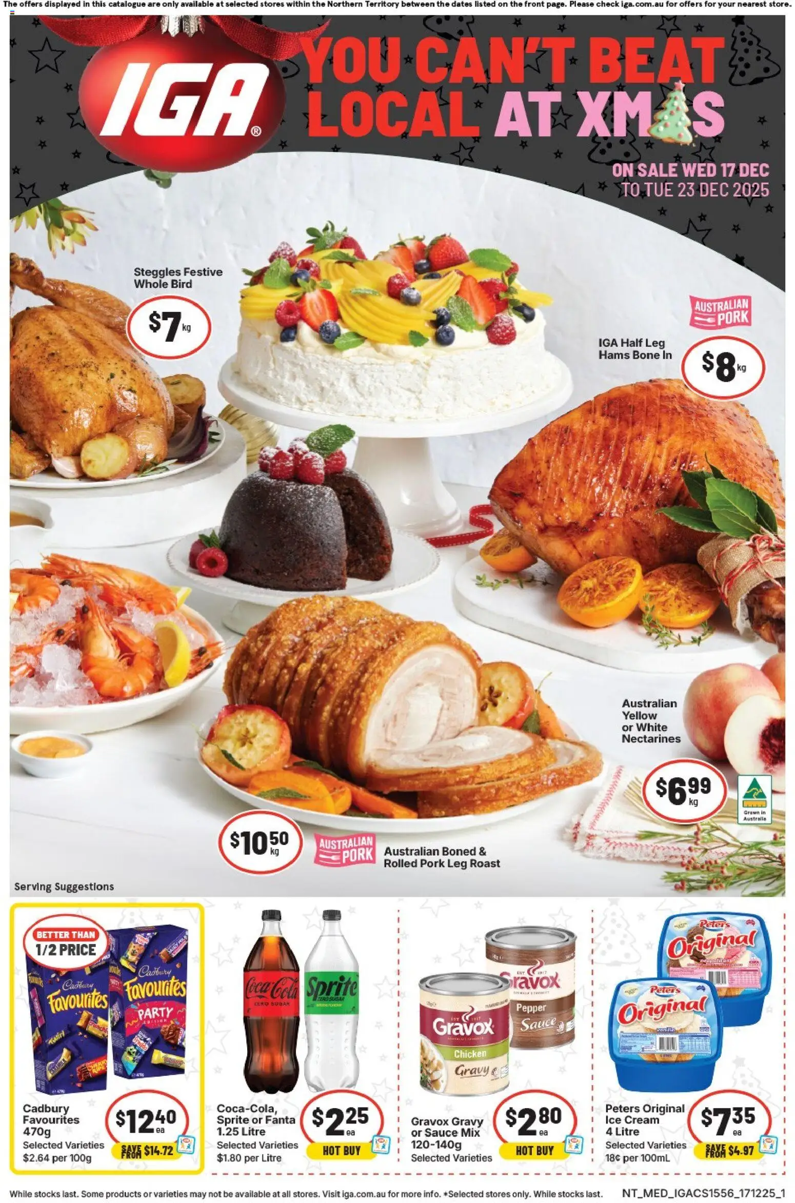 IGA catalogue - valid from 17.12.2025 | Page: 1 | Products: Chicken, Cream, Ice cream, Sauce