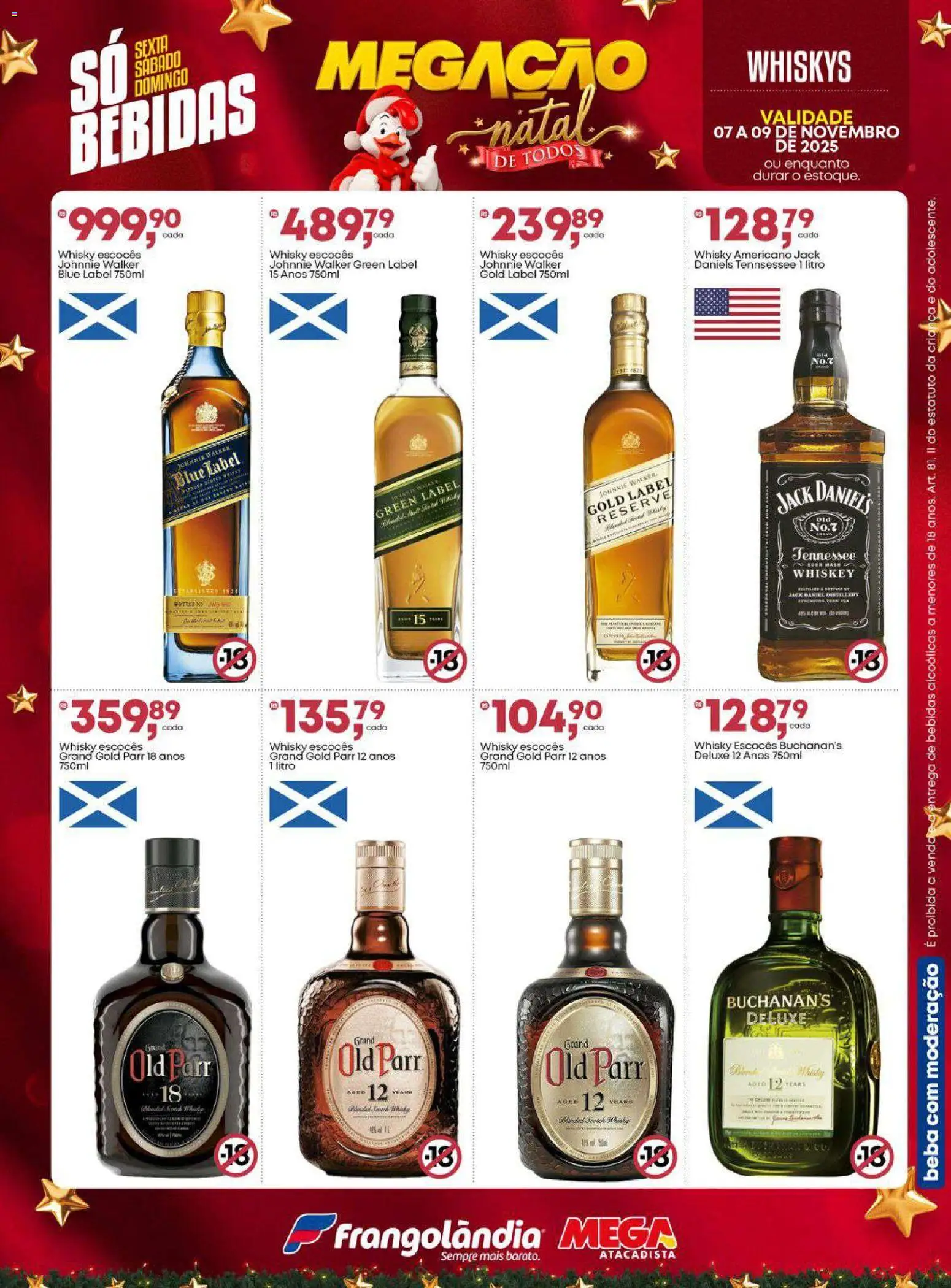 Frangolândia Folheto - válido de 07.11.2025 | Página: 7 | Produtos: Whisky