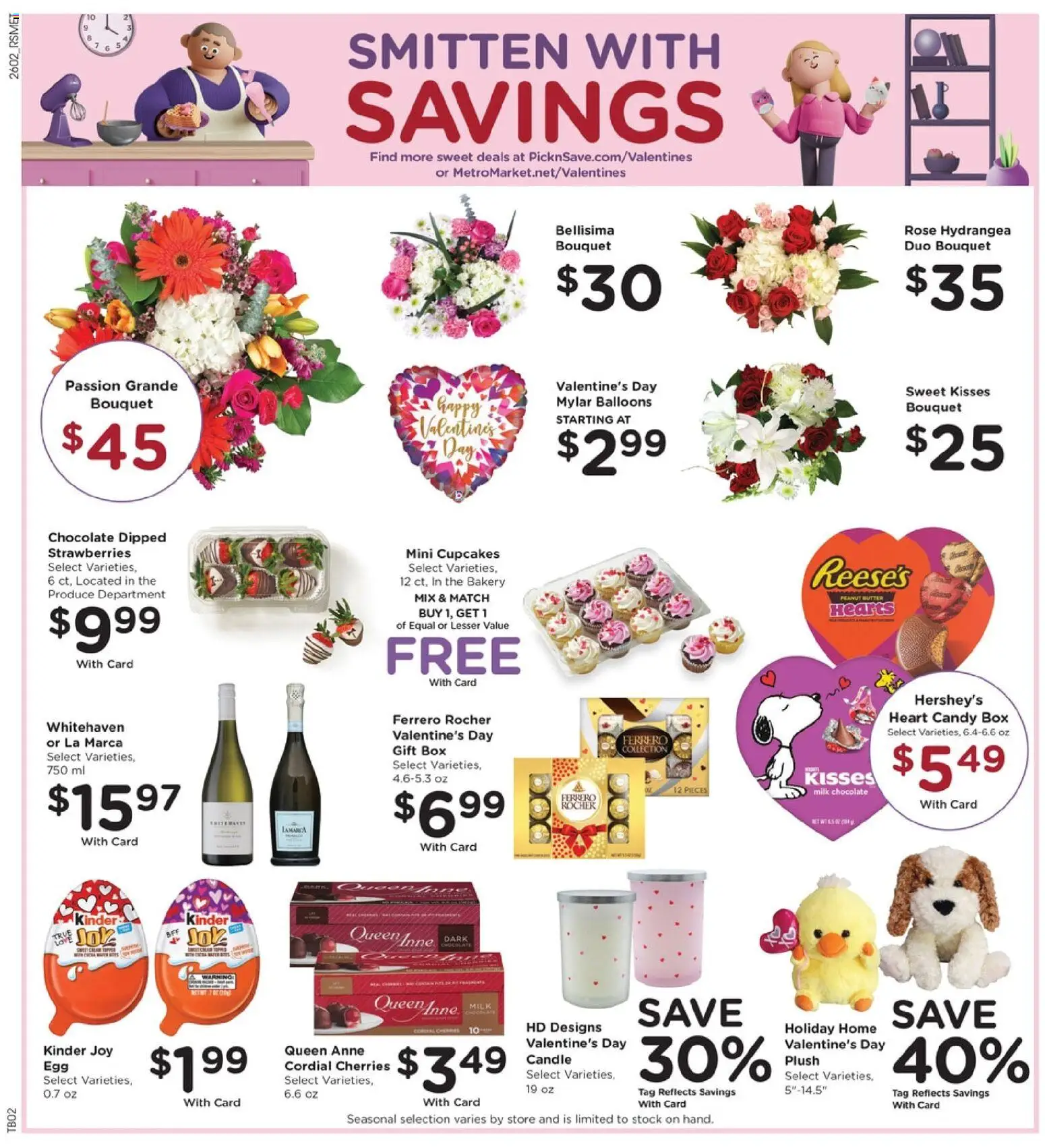 Pick ‘n Save Weekly Ad - valid from 11.02.2026 | Page: 5 | Products: Cherries, Milk, Chocolate, Strawberries