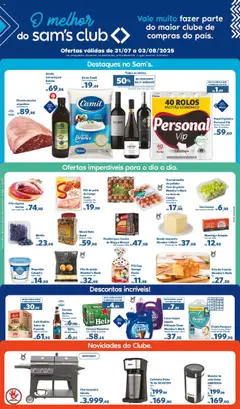 Sam's Club - Ofertas Fim de semana - Pré-Visualização do folheto da loja Sam's Club, válido de 31.07.2025