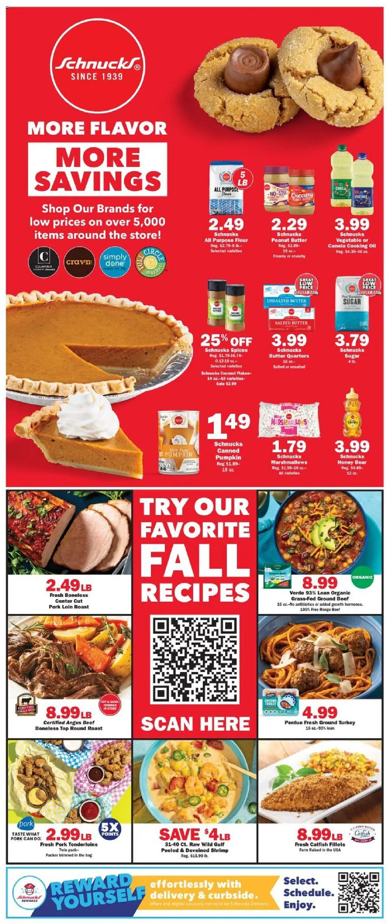 Schnucks Weekly Print Ad - IL - valid from 15.10.2025 | Page: 2 | Products: Butter, Pork, Beef, Sugar