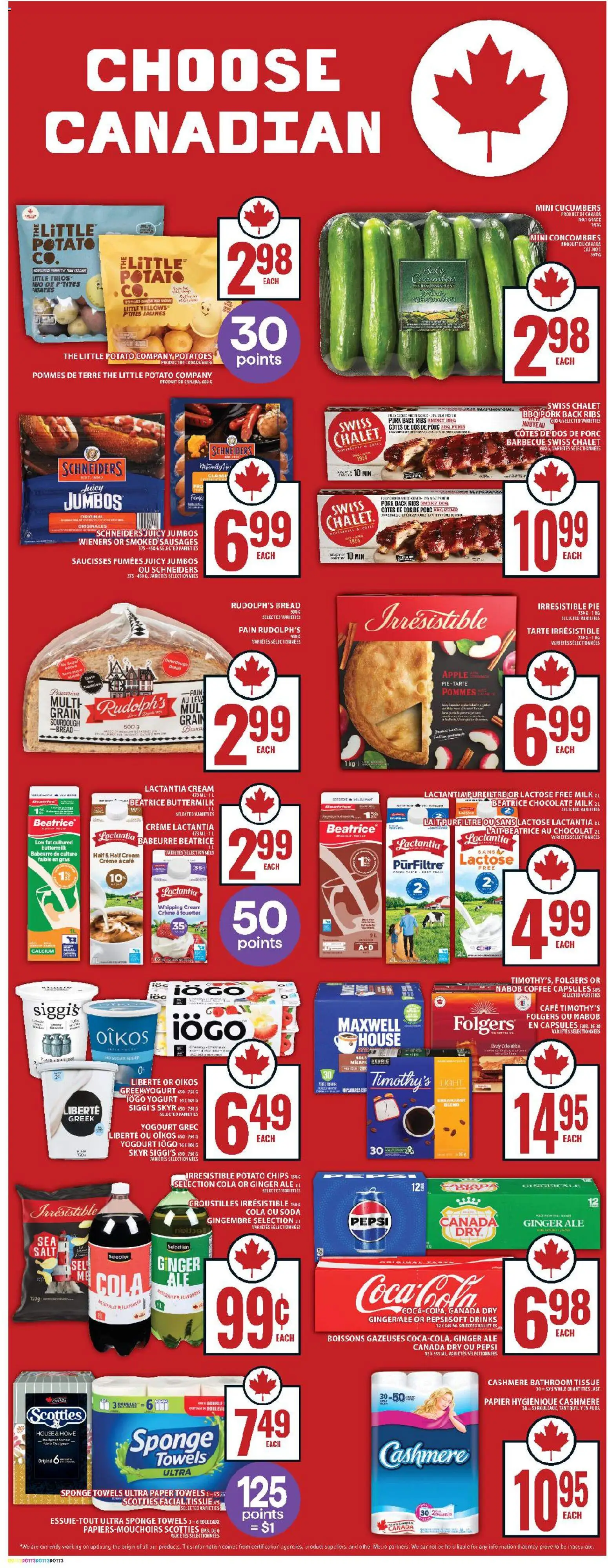 Food Basics flyer valid from 11.12.2025 | Page: 7 | Products: Potatoes, Sponge, Coffee, Chocolate