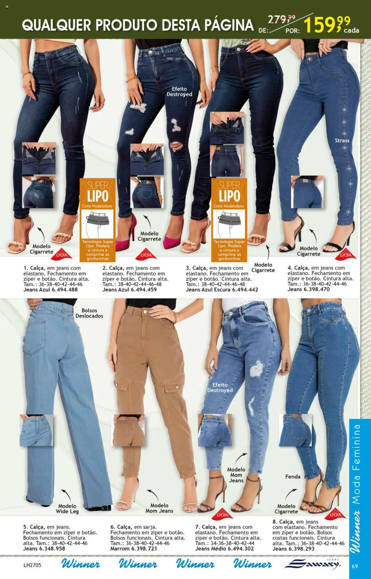 Quatro Estações Folheto - válido de 01.04.2025 | Página: 70 | Produtos: Cinta modeladora, Jeans