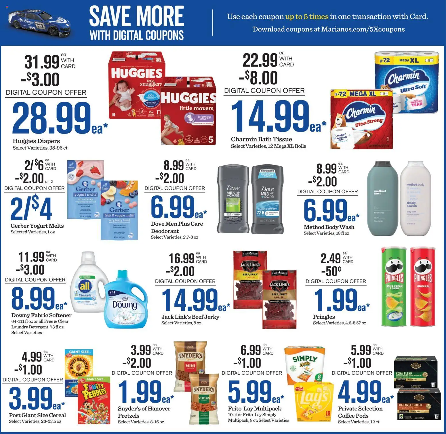 Mariano's Weekly Ad - valid from 18.03.2026 | Page: 8 | Products: Coffee, Deodorant, Sour cream, Cream