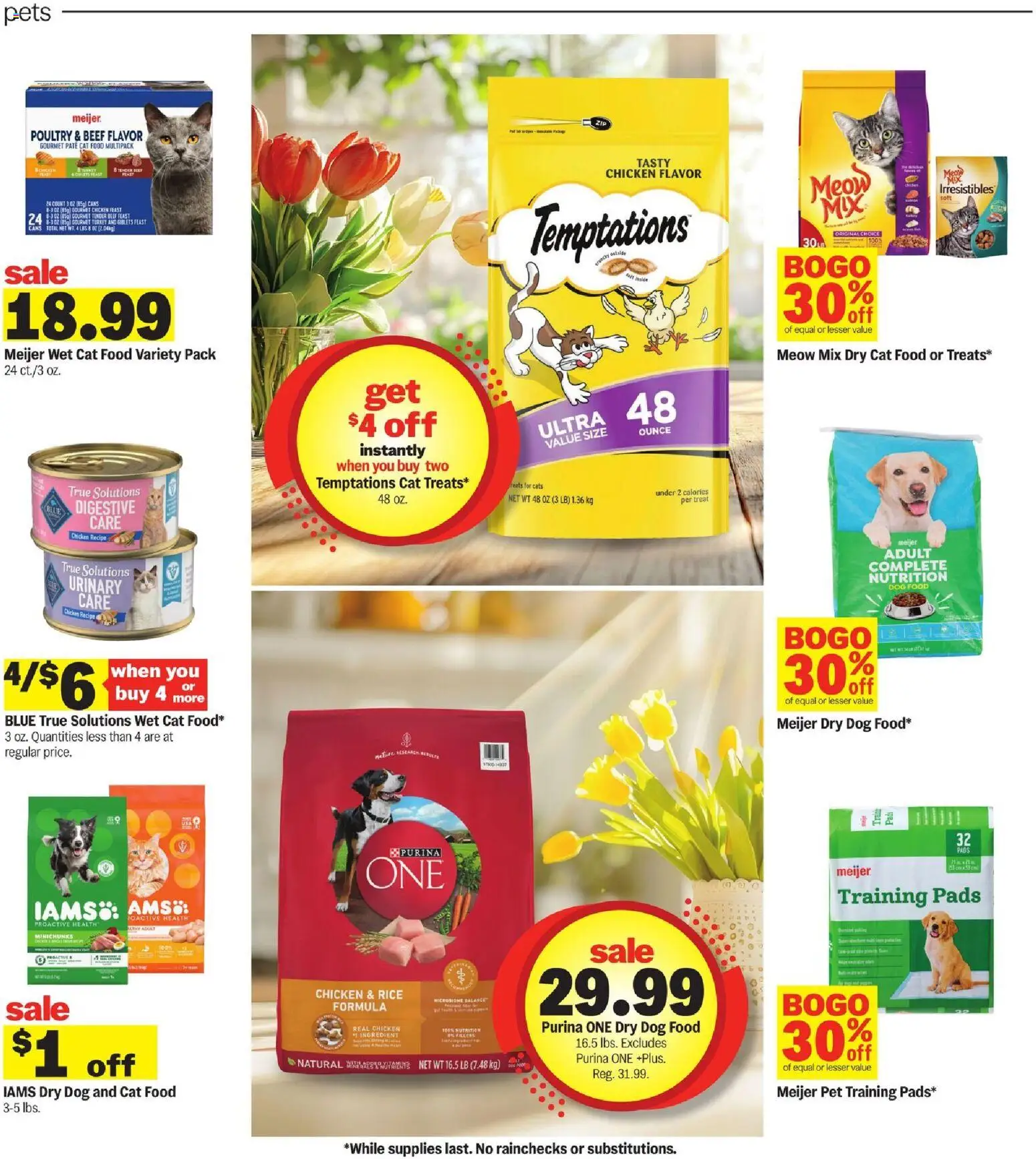 Meijer Weekly Ad - MI - valid from 15.04.2026 | Page: 22 | Products: Dog Food, Cat Food, Beef, Poultry