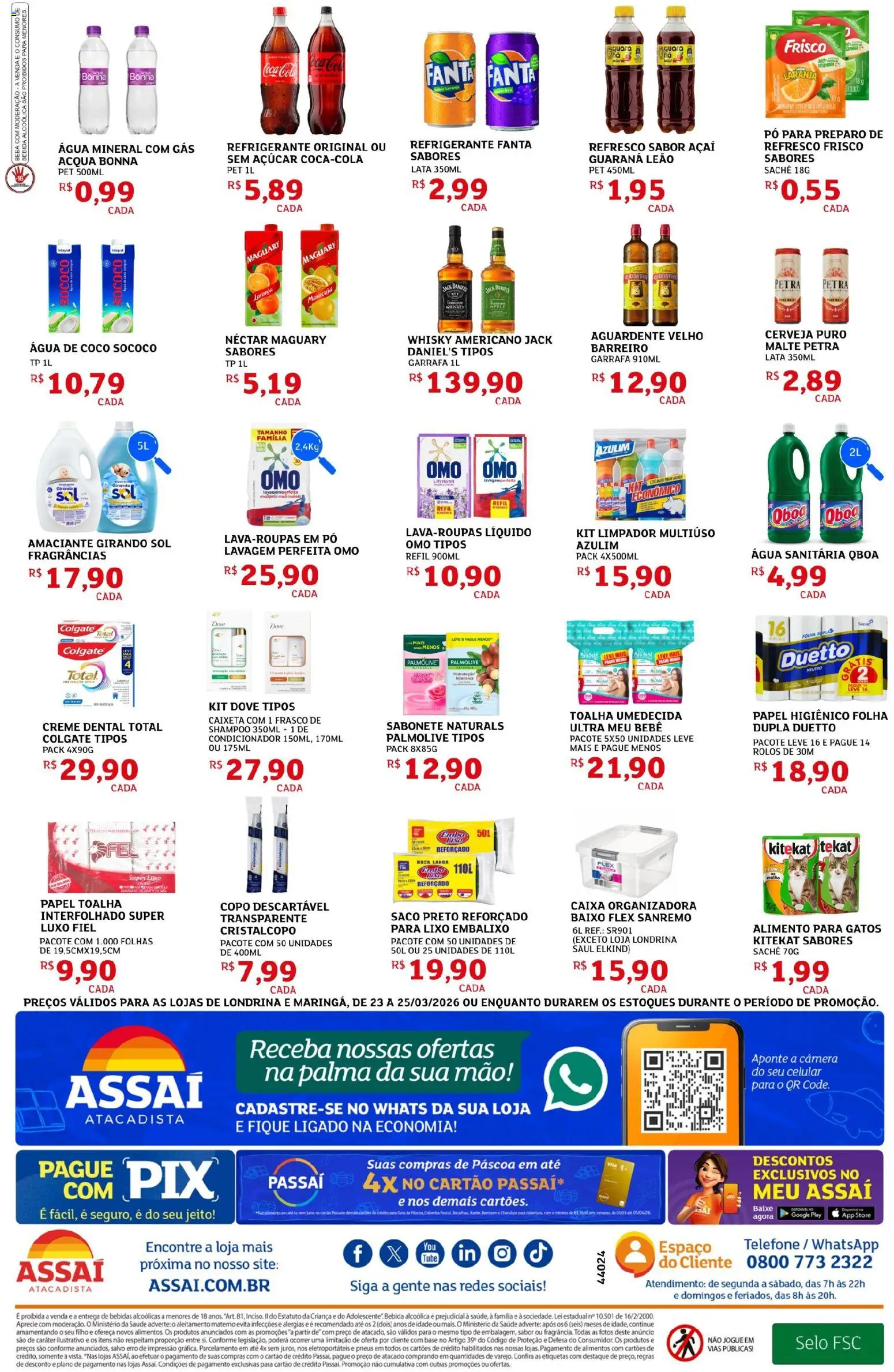 Assaí Atacadista Folheto - válido de 23.03.2026 | Página: 2 | Produtos: Pó, Condicionador, Cerveja, Base