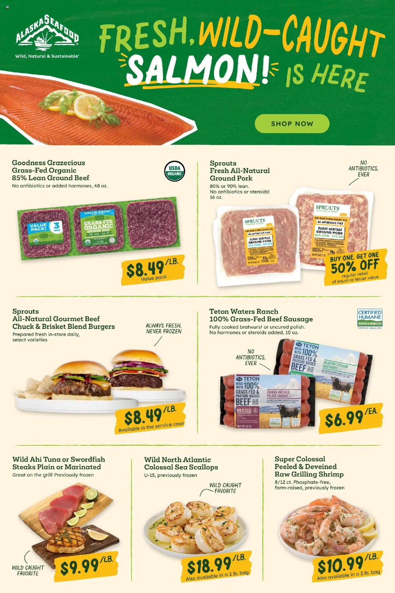 Sprouts Weekly Ad - valid from 13.08.2025 | Page: 5 | Products: Beef, Case, Bag, Grill