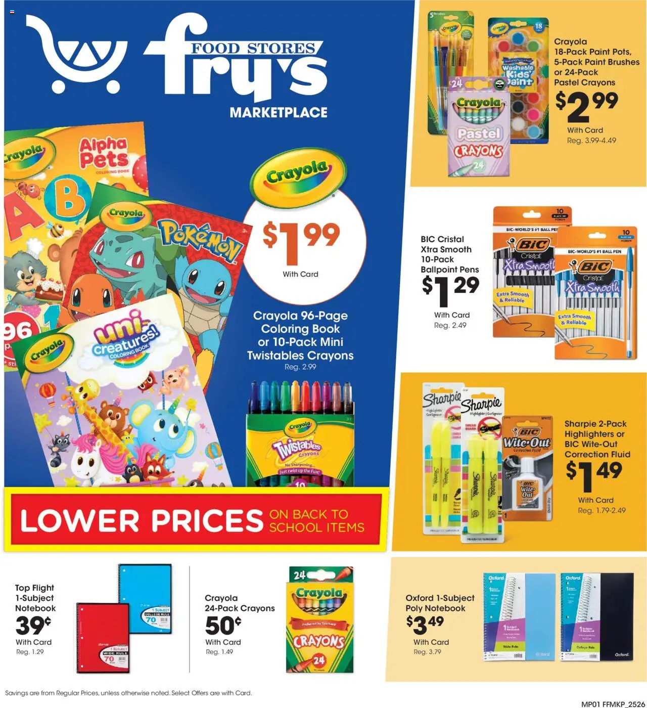 Fry's Food Home & Apparel - valid from 30.07.2025 | Page: 1 | Products: Brushes, Pen, Notebook