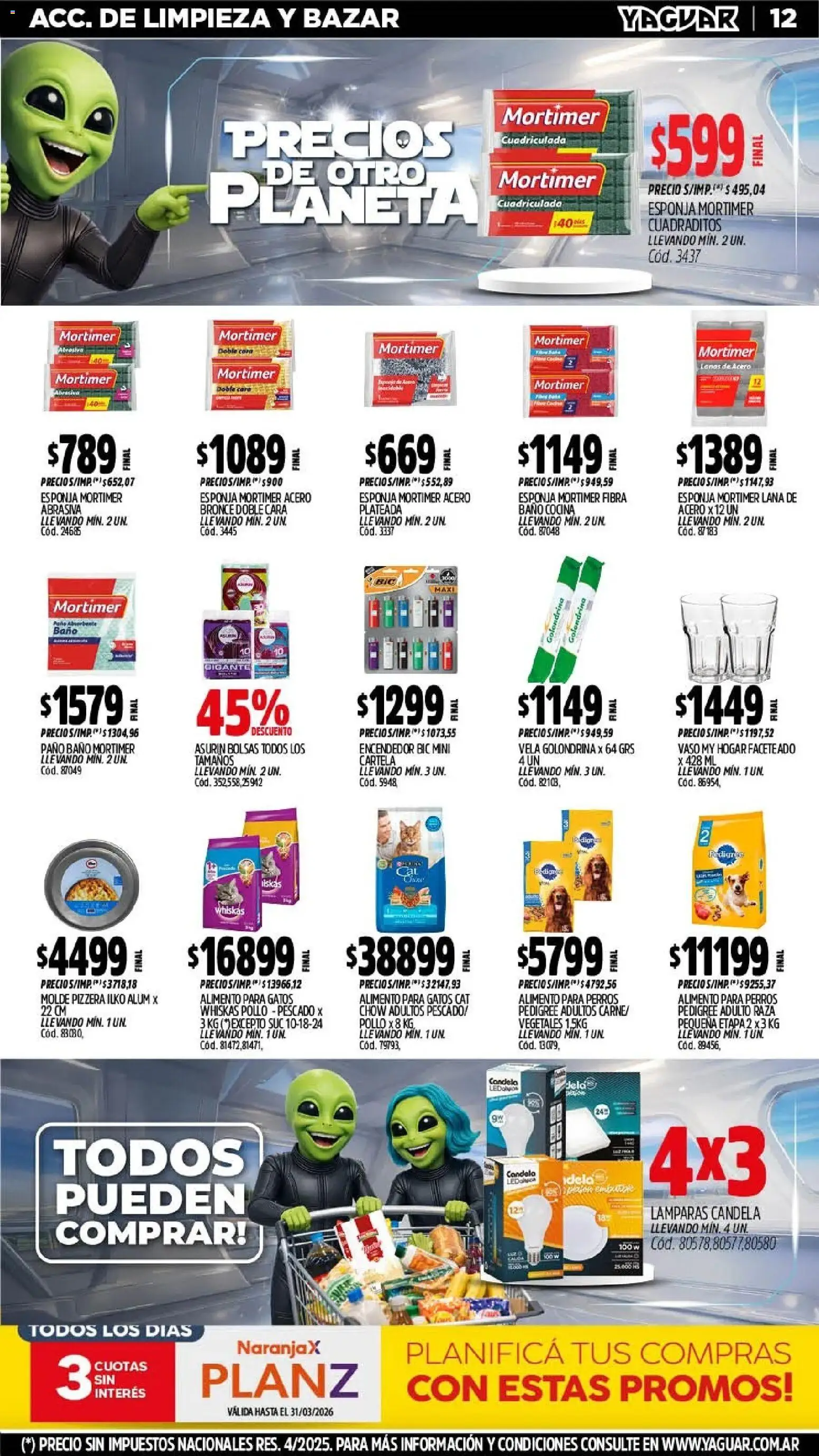 Yaguar - Oferta Semanal San Juan │ válido desde el 03.03.2026 | Página: 12 | Productos: Pizzera, Cocina, Molde, Pollo