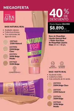 Vista previa Catálogo AVON Campaña 11/2025 válido desde el 23.09.2025 | Página: 37 | Productos: Mate, Base de maquillaje, Agua, Té