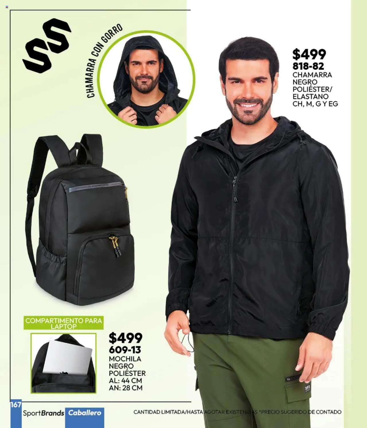 Nuevas ofertas de Cklass válidas en toda la República Mexicana desde el 16.09.2025. ¡Encuentra las mejores ofertas en Cklass - Catálogo Invierno Sportbrands! | Página: 168 | Productos: Chamarra, Mochila