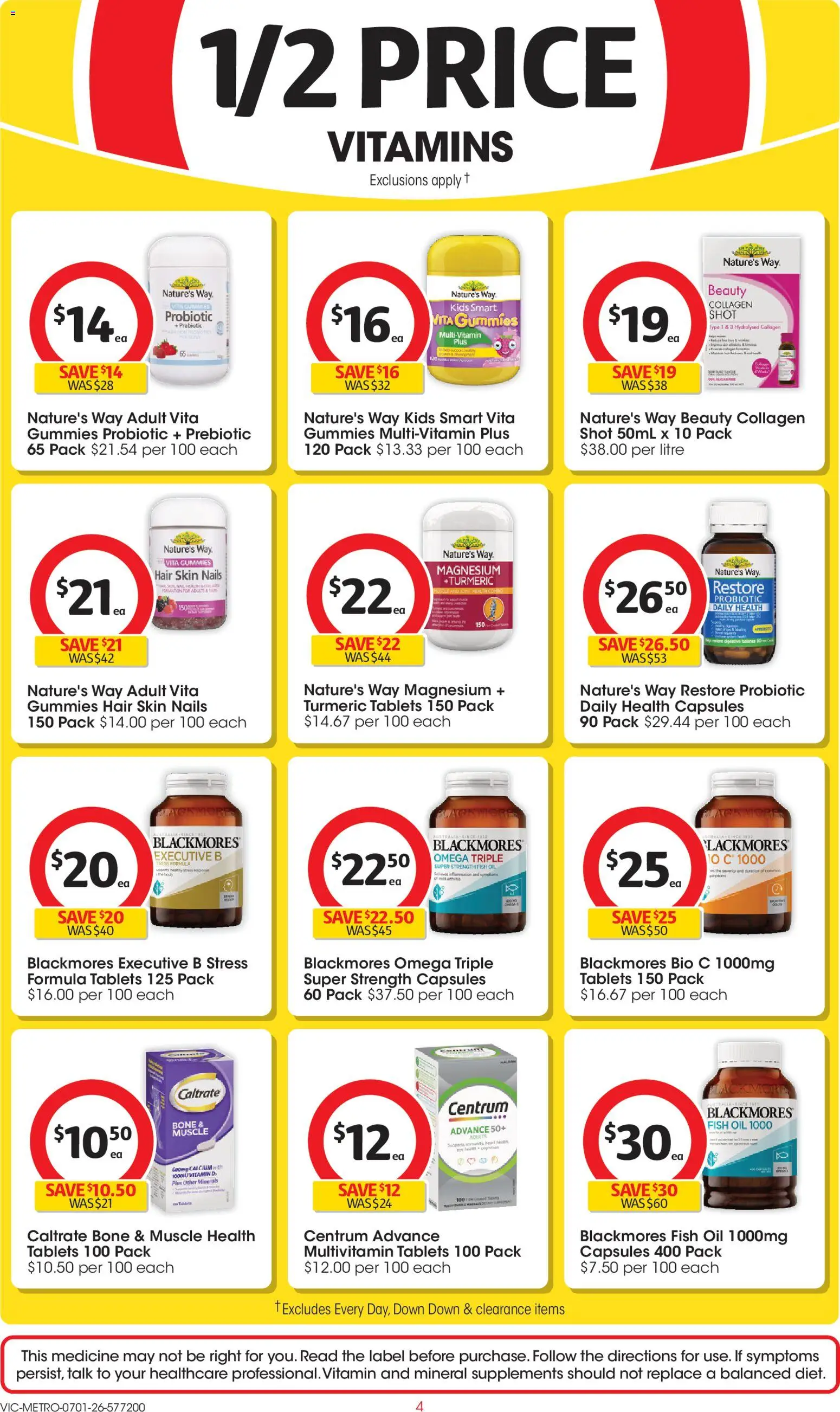 Coles catalogue - valid from 07.01.2026 | Page: 4 | Products: Powder, Milk, Energy drink, Weight