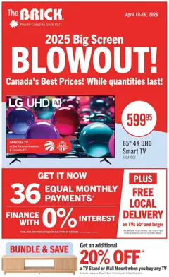 Preview of The Brick flyer - 2025 Big Screen Blowout! from shop The Brick valid from 10.04.2026