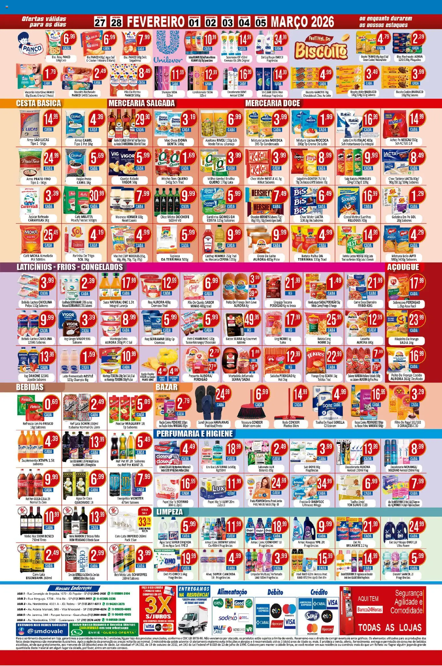 Dovale Folheto - válido de 27.02.2026 | Página: 2 | Produtos: Farinha de trigo, Cesta, Pão, Creme