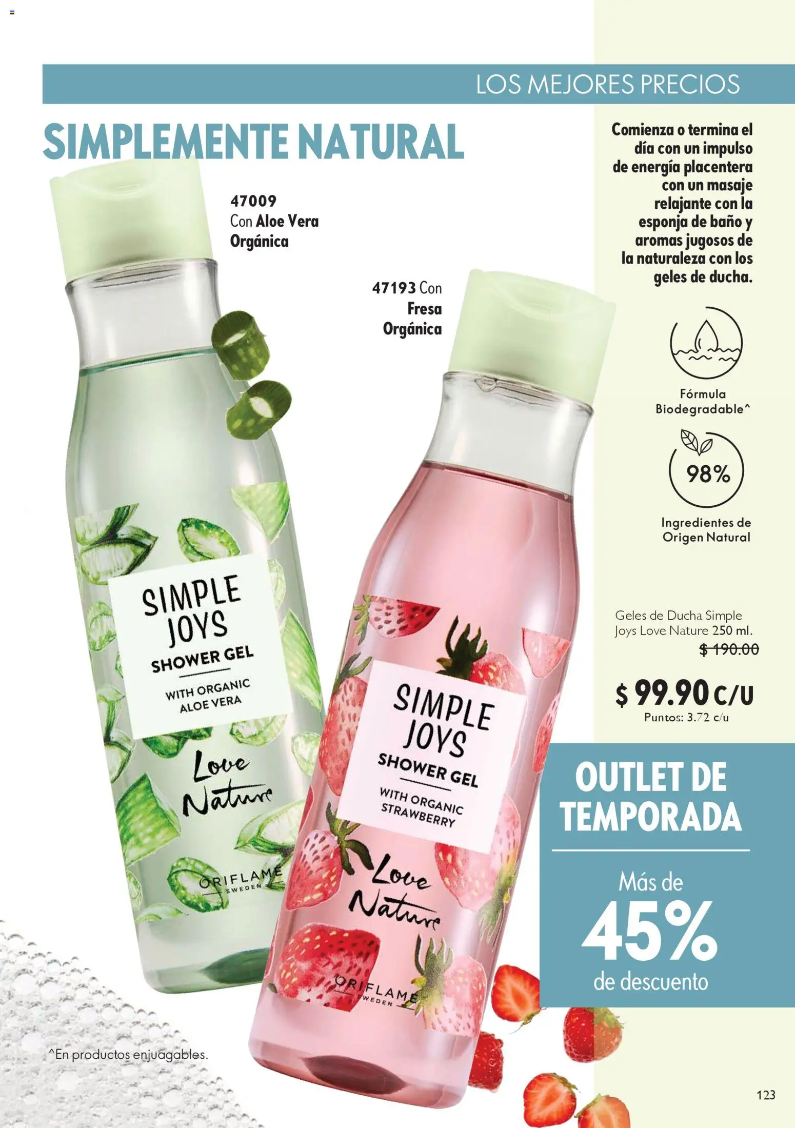 Nuevas ofertas de Oriflame válidas en toda la República Mexicana desde el 27.12.2025. ¡Encuentra las mejores ofertas en Oriflame campaña 1 2026! | Página: 123 | Productos: Fresa, Esponja, Baño