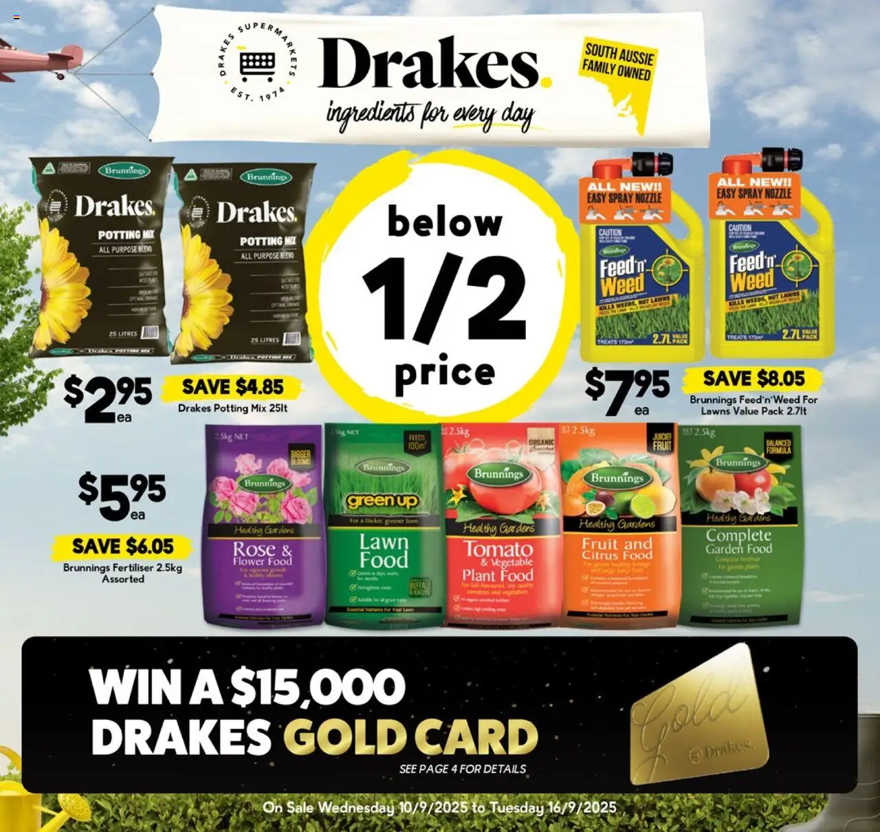 Drakes catalogue - valid from 10.09.2025 | Page: 1 | Products: Plant, Weed, Vegetables