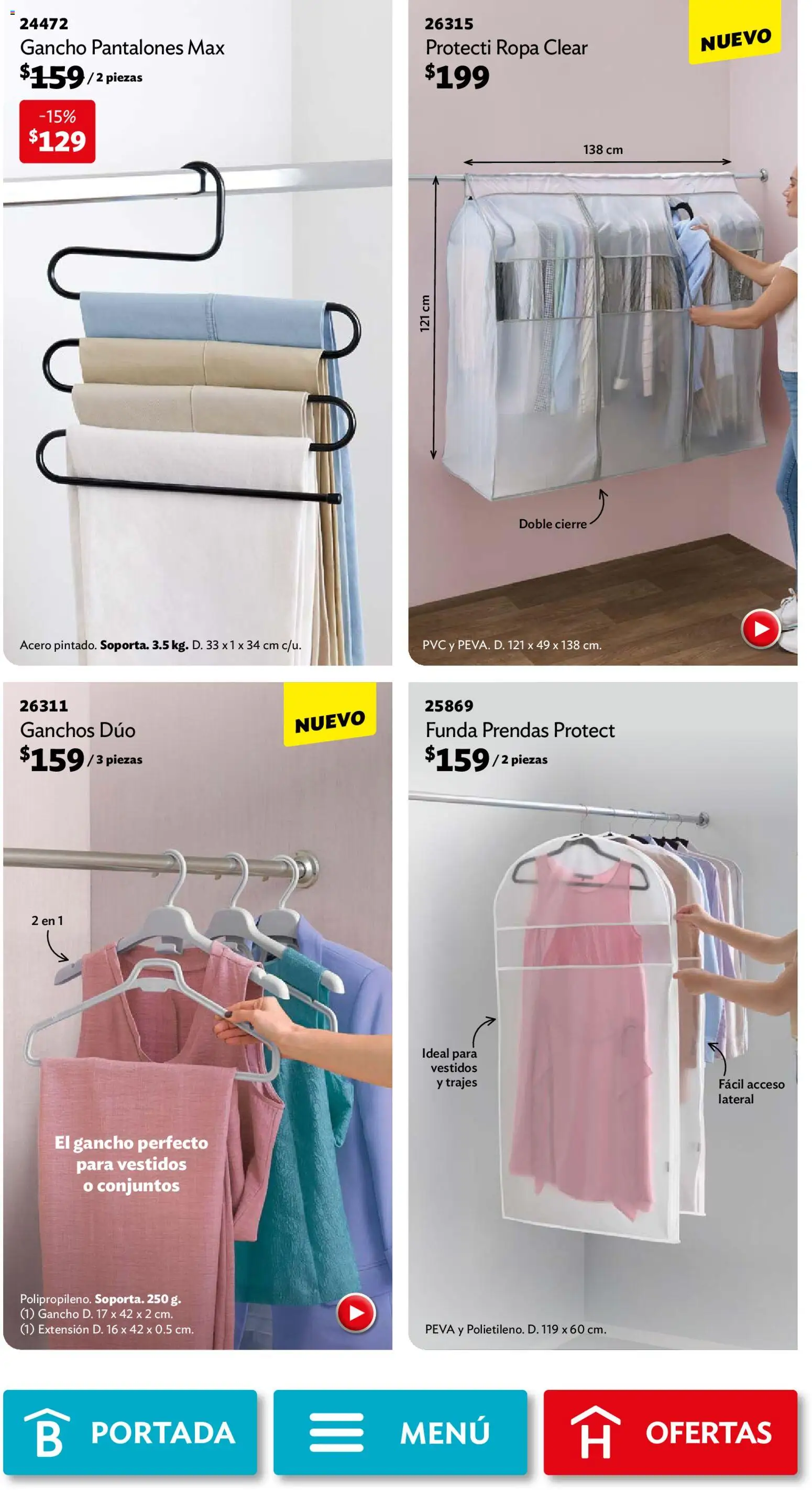 Nuevas ofertas de Betterware válidas en toda la República Mexicana desde el 04.05.2026. ¡Encuentra las mejores ofertas en Betterware campaña 5 2026! | Página: 23 | Productos: Pantalones, Extensión, Funda, Ropa