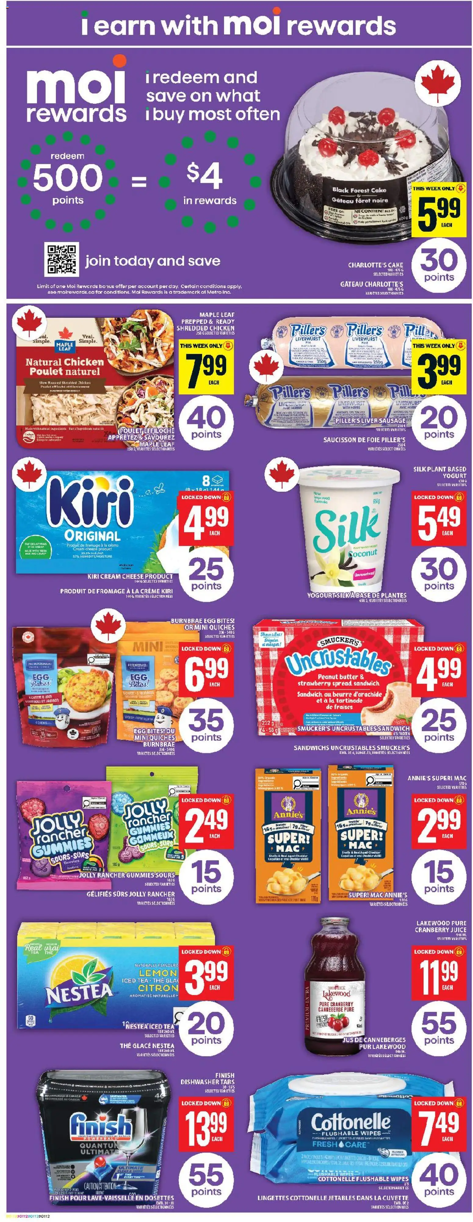Food Basics flyer valid from 12.02.2026 | Page: 5 | Products: Dishwasher, Butter, Cheese, Chicken