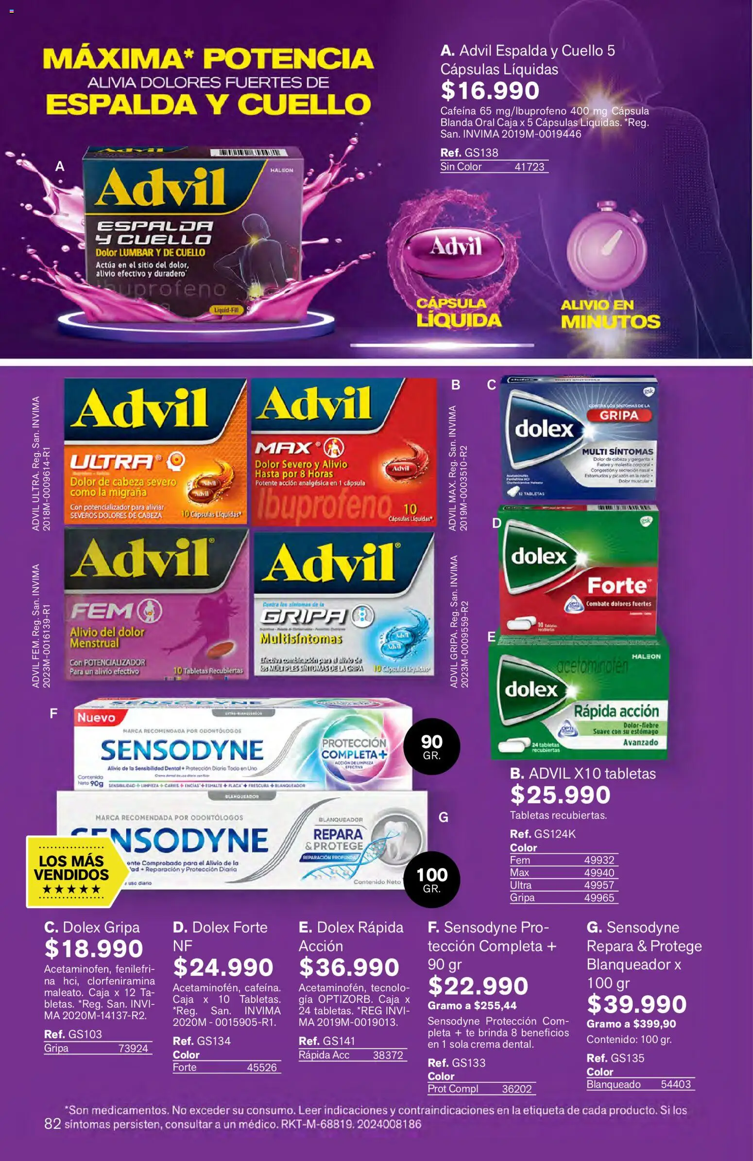 Leonisa revista - valida desde el 16.03.2026 | Página: 82 | Productos: Té, Caja, Crema dental, Cuello