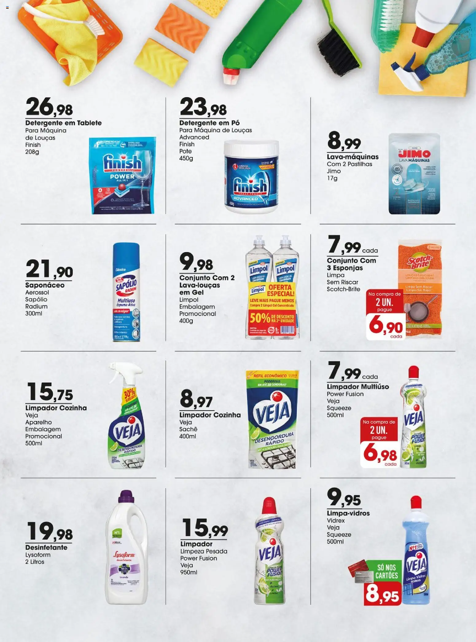 Zaffari Folheto - válido de 03.03.2026 | Página: 20 | Produtos: Detergente, Saponáceo, Limpa vidros, Desinfetante